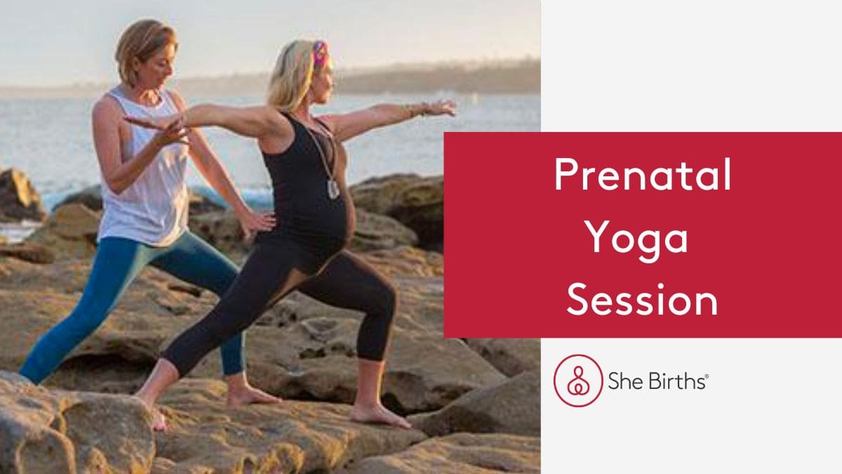 private prenatal yoga session